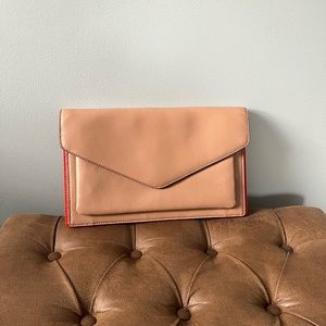 Banana Republic leather clutch